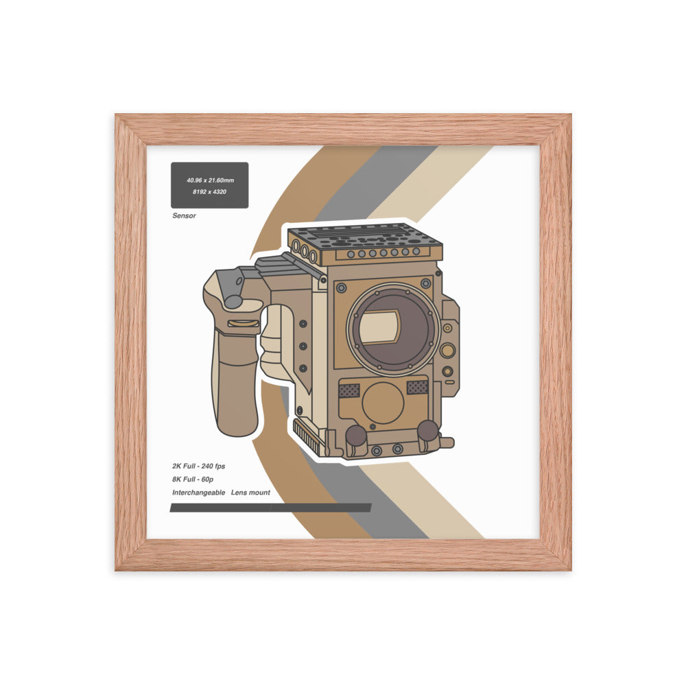 Red DSMC2 Camera Poster (Framed)
