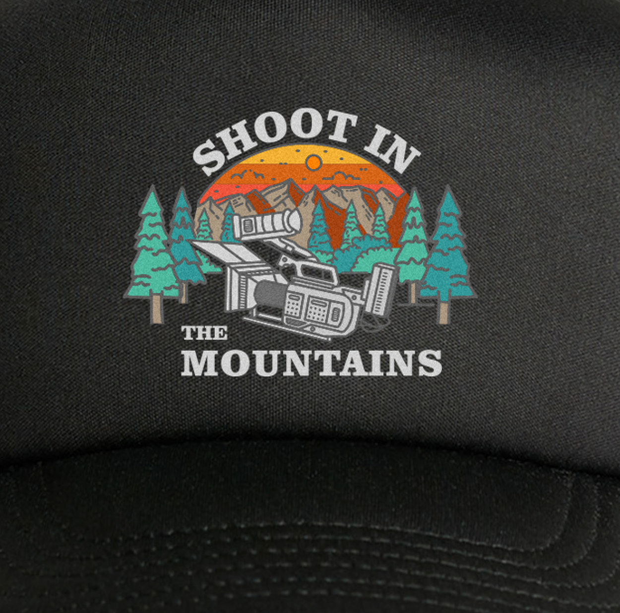 Shoot In The Mountains Hat - Black