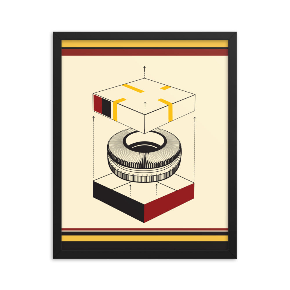 Slide Projector Tray Poster (Framed)